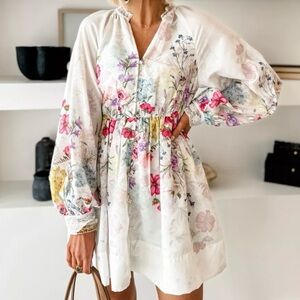 NWT 🏷️ Anthropologie Let Me Be V-Neck A-line Mini dress, L.